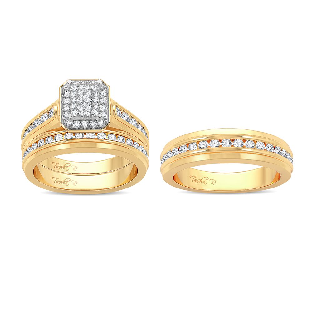 14K 1.42CT Diamond Trio Set