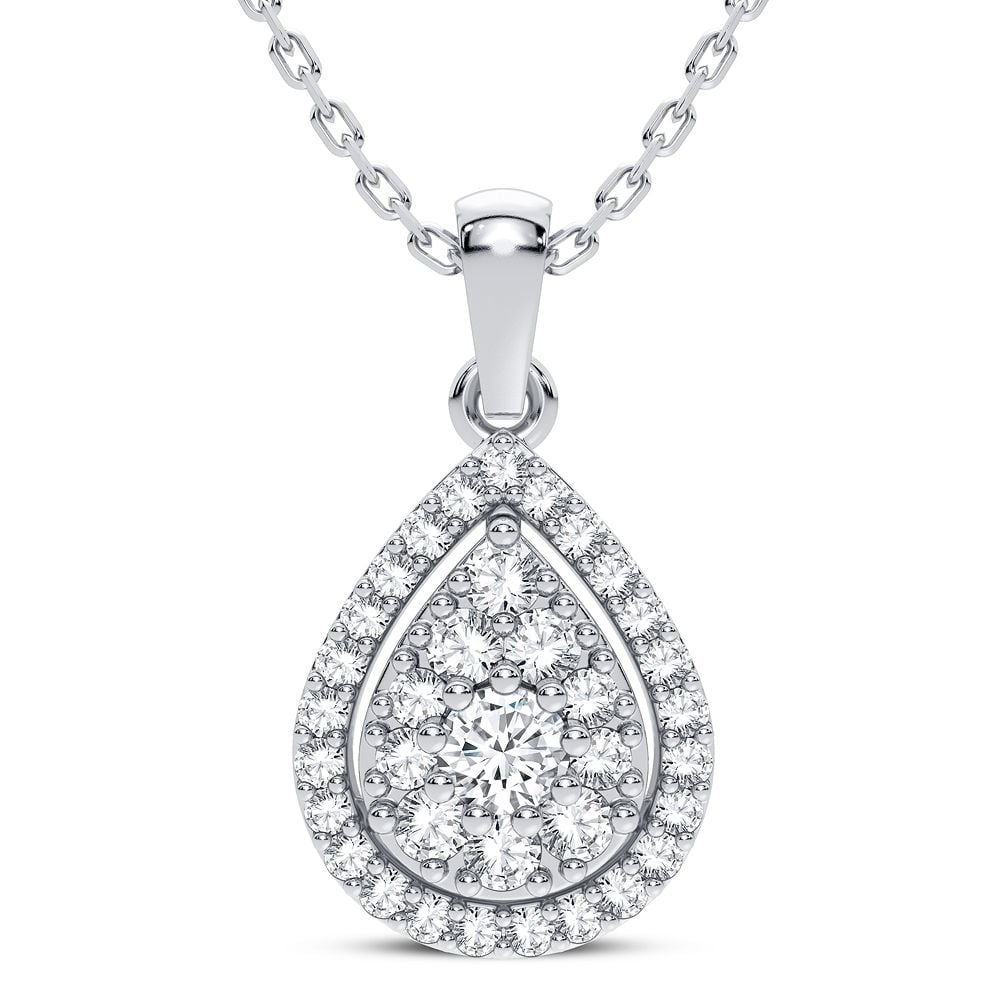 14K 0.30CT Diamond Pendant