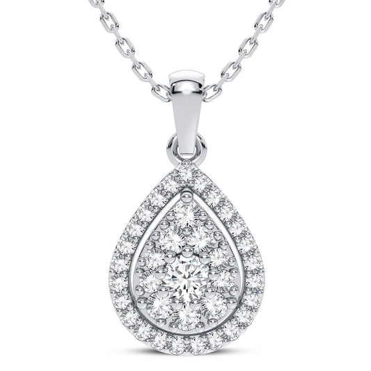 14K 0.30CT Diamond Pendant