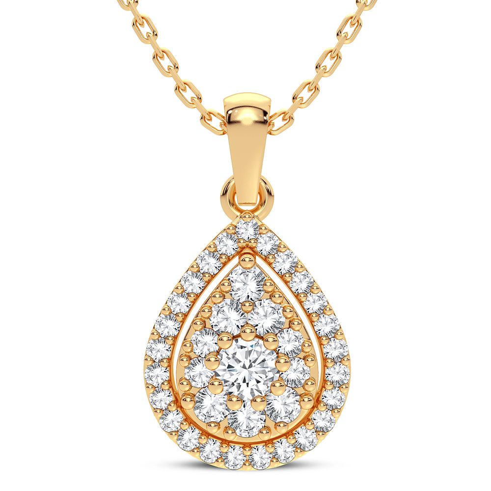14K 0.30CT Diamond Pendant