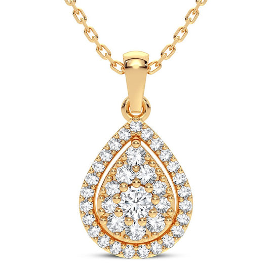 14K 0.30CT Diamond Pendant