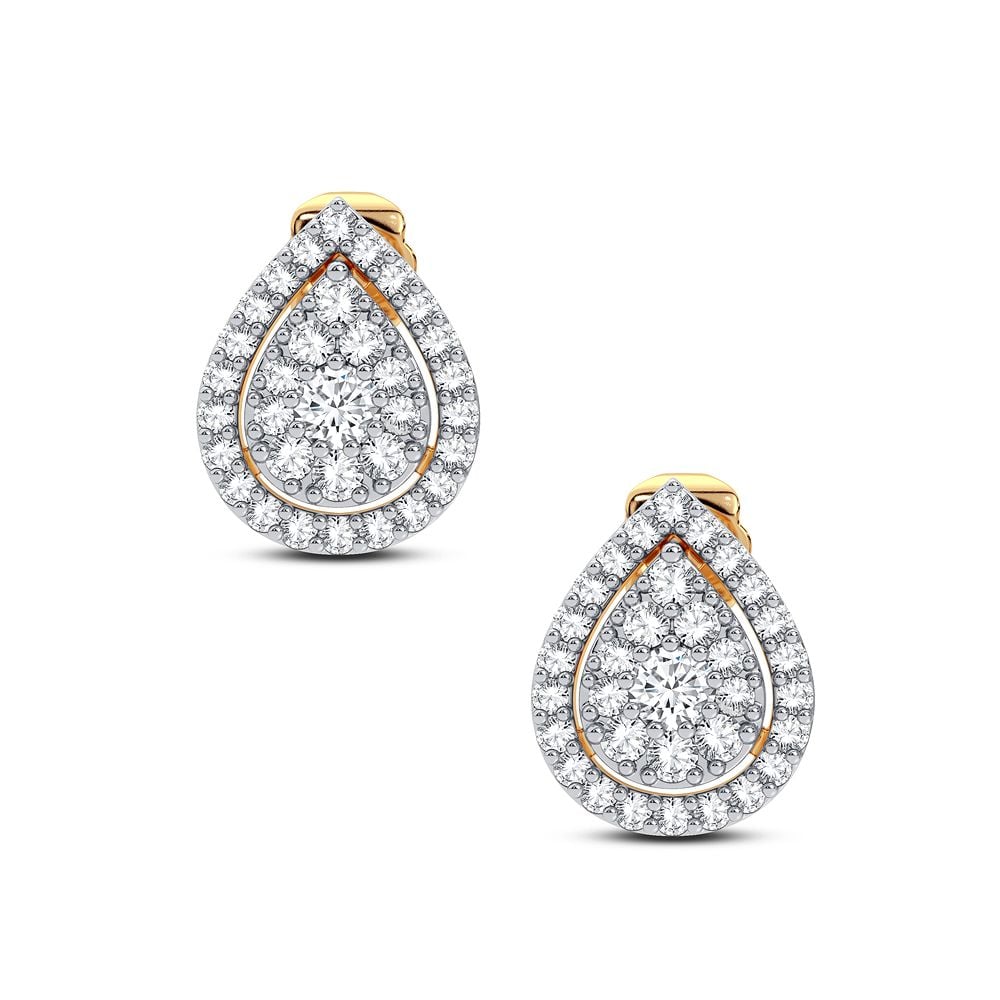 14K 0.31CT Diamond Earring