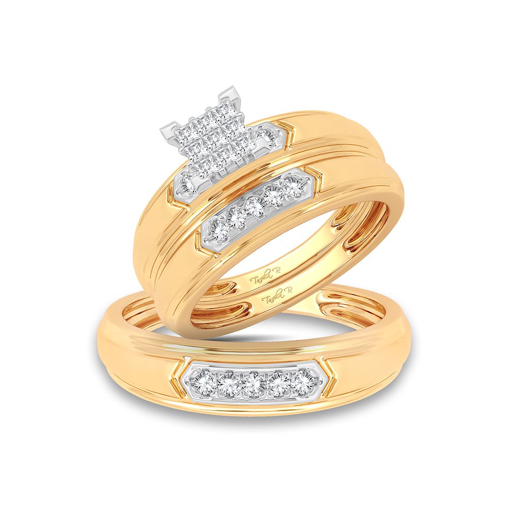 14K 0.33CT Diamond Trio Set