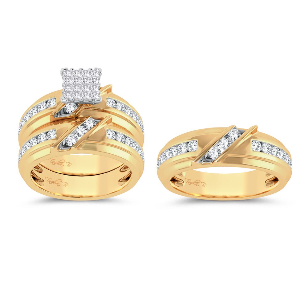 14K 2.00CT Diamond Trio Set