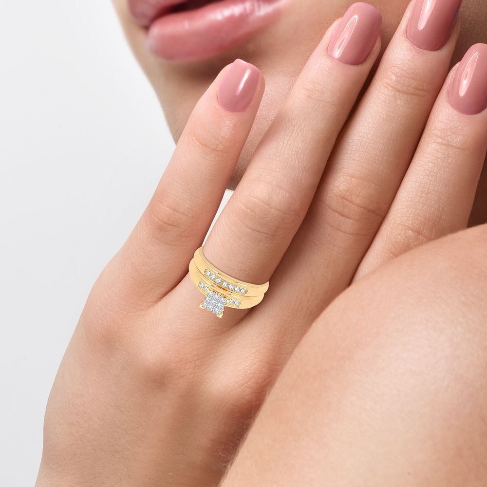 14K 0.50CT Diamond Trio Set