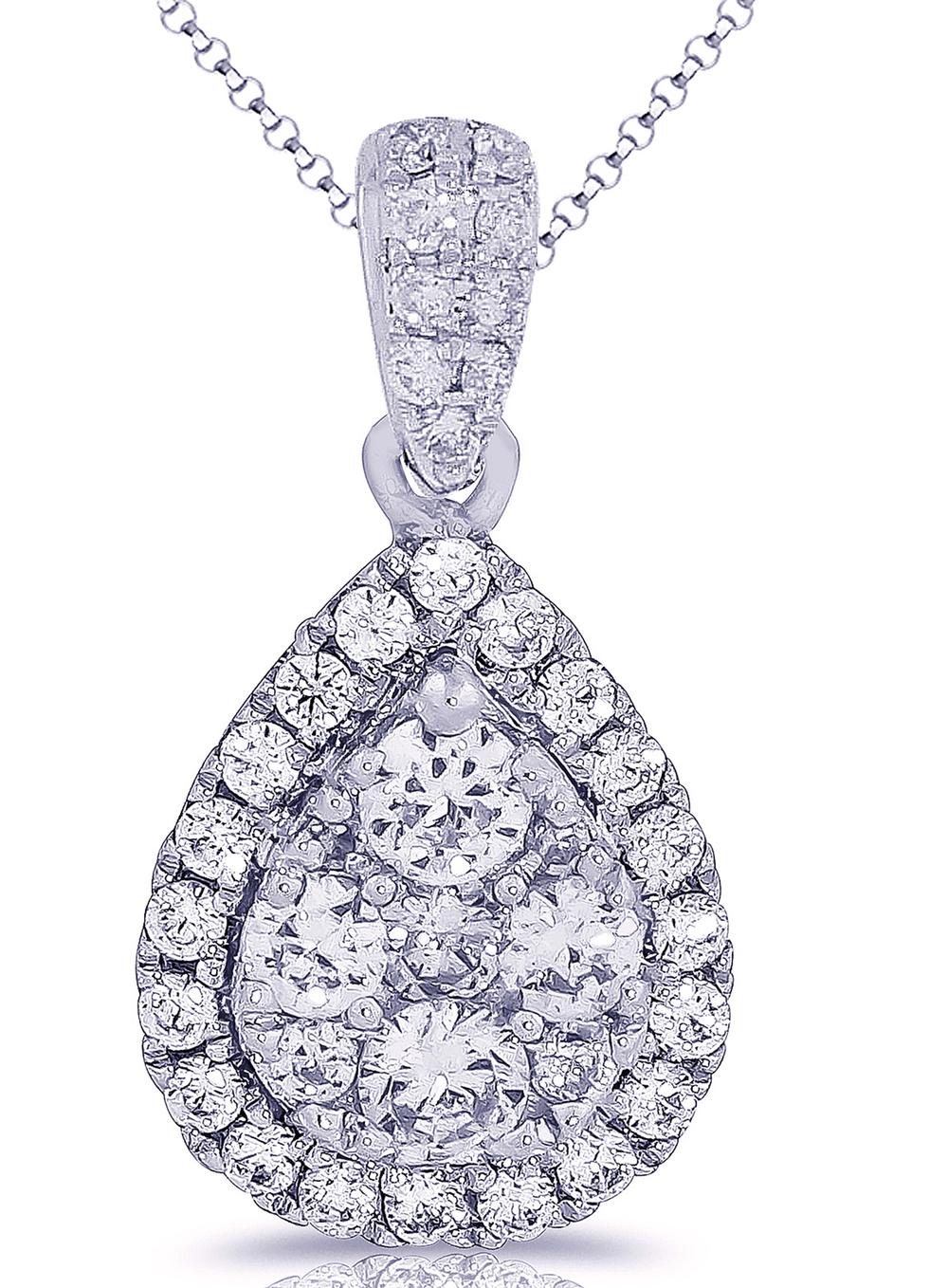 14K 0.73CT Diamond Pendant