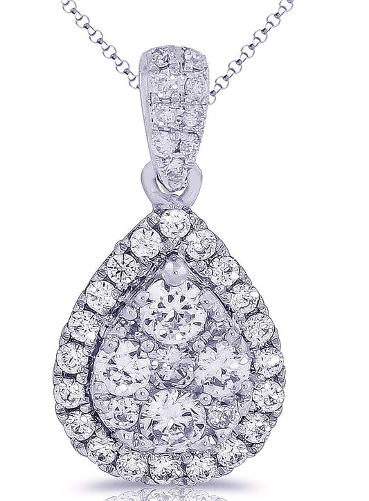 14K 0.73CT Diamond Pendant