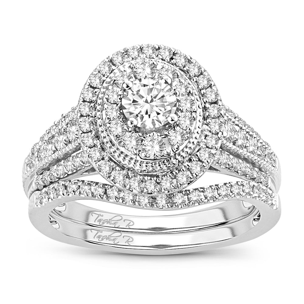 14K 1.00CT Diamond Bridal Ring