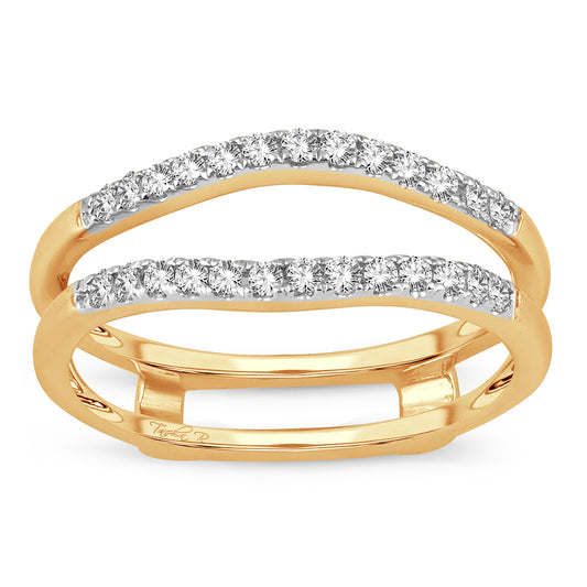 14K 0.26CT Diamond Ring Guard
