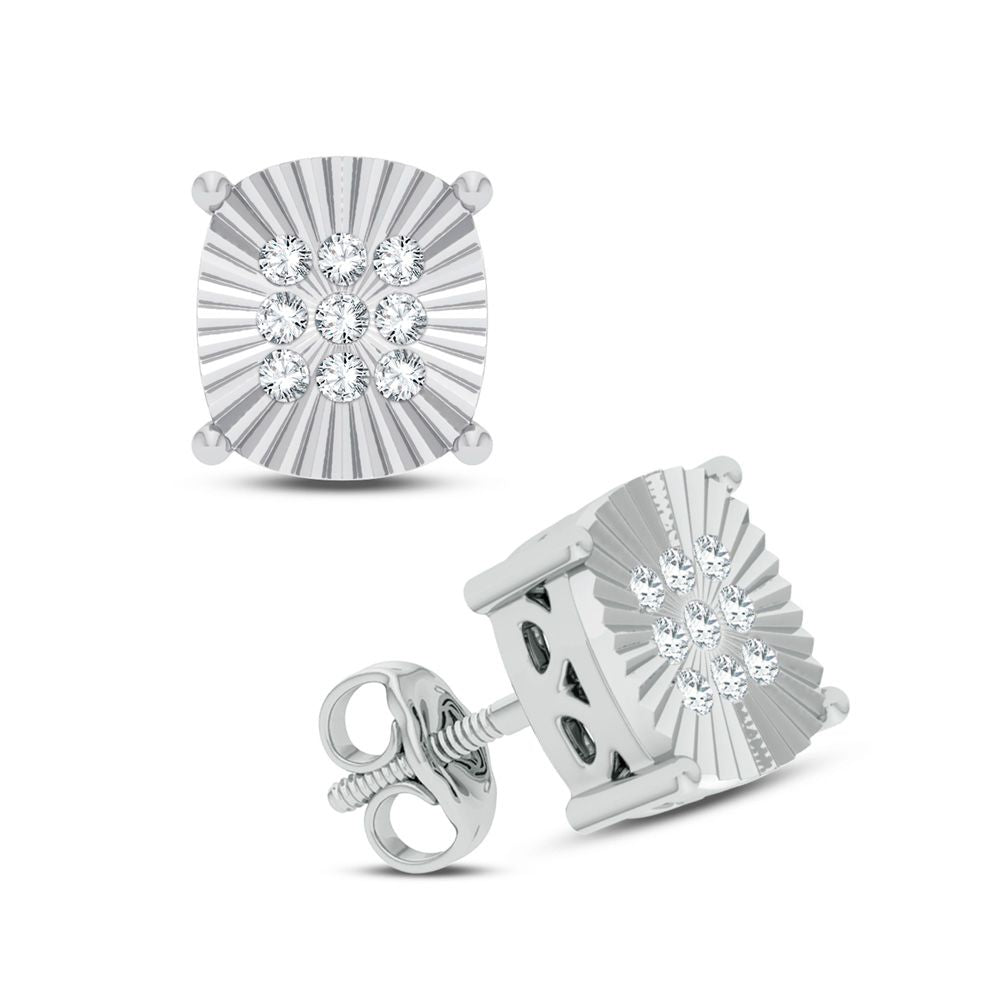 14K 0.10CT Diamond Earring