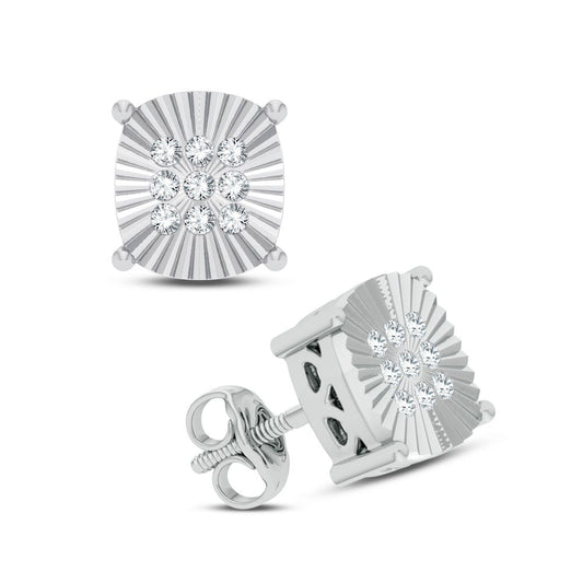 14K 0.10CT Diamond Earring