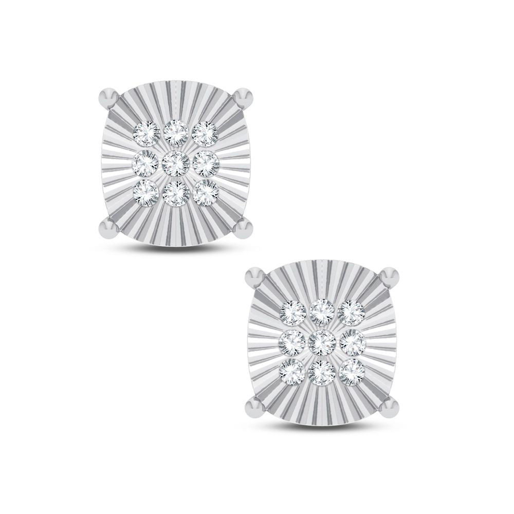 14K 0.10CT Diamond Earring