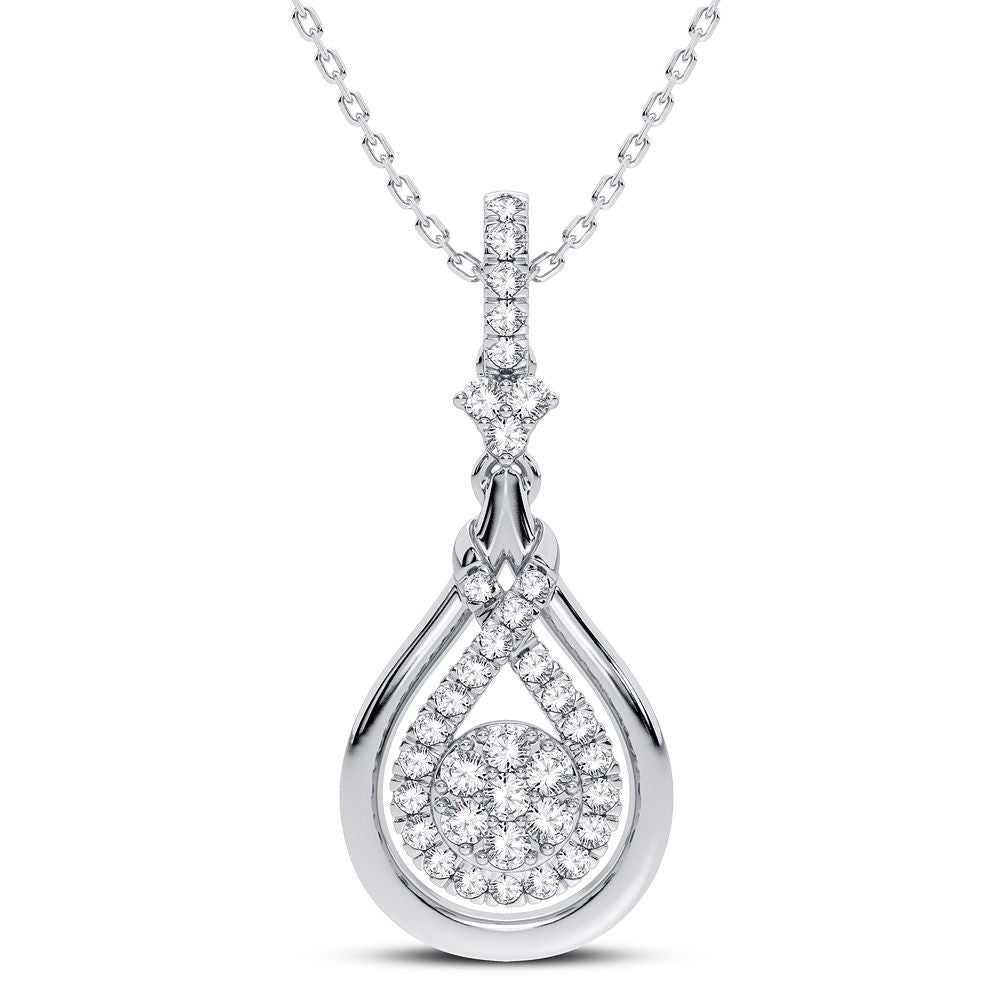 14K 0.33CT Diamond Pendant