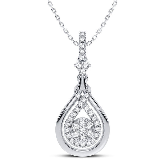 14K 0.33CT Diamond Pendant