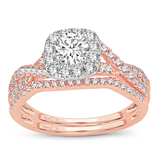 14K 1.00CT Diamond Bridal Ring