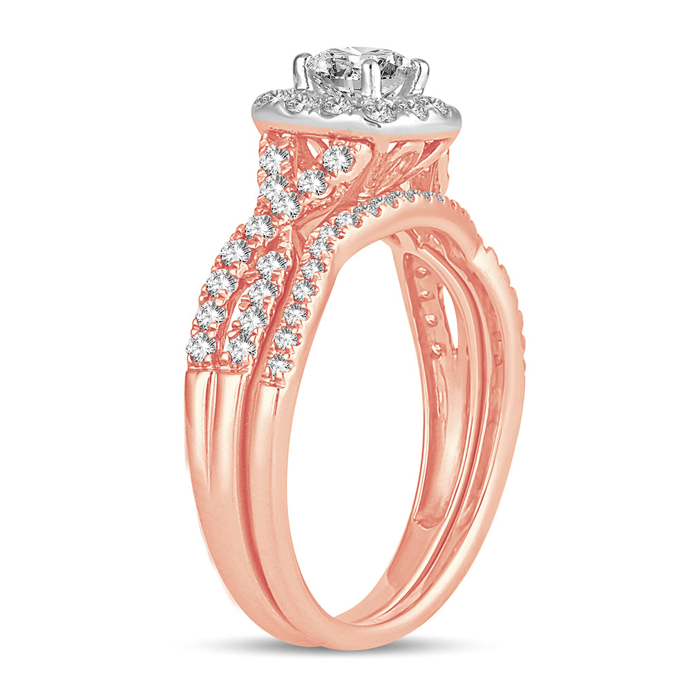 14K 1.00CT Diamond Bridal Ring