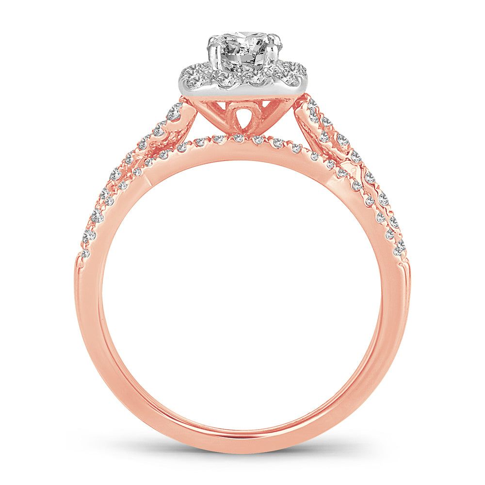 14K 1.00CT Diamond Bridal Ring