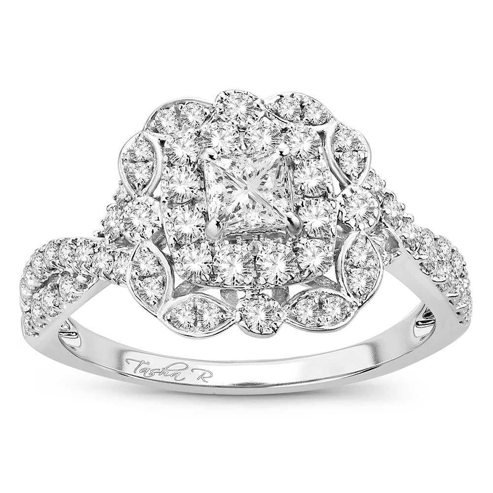14K 1.00CT Diamond Bridal Ring