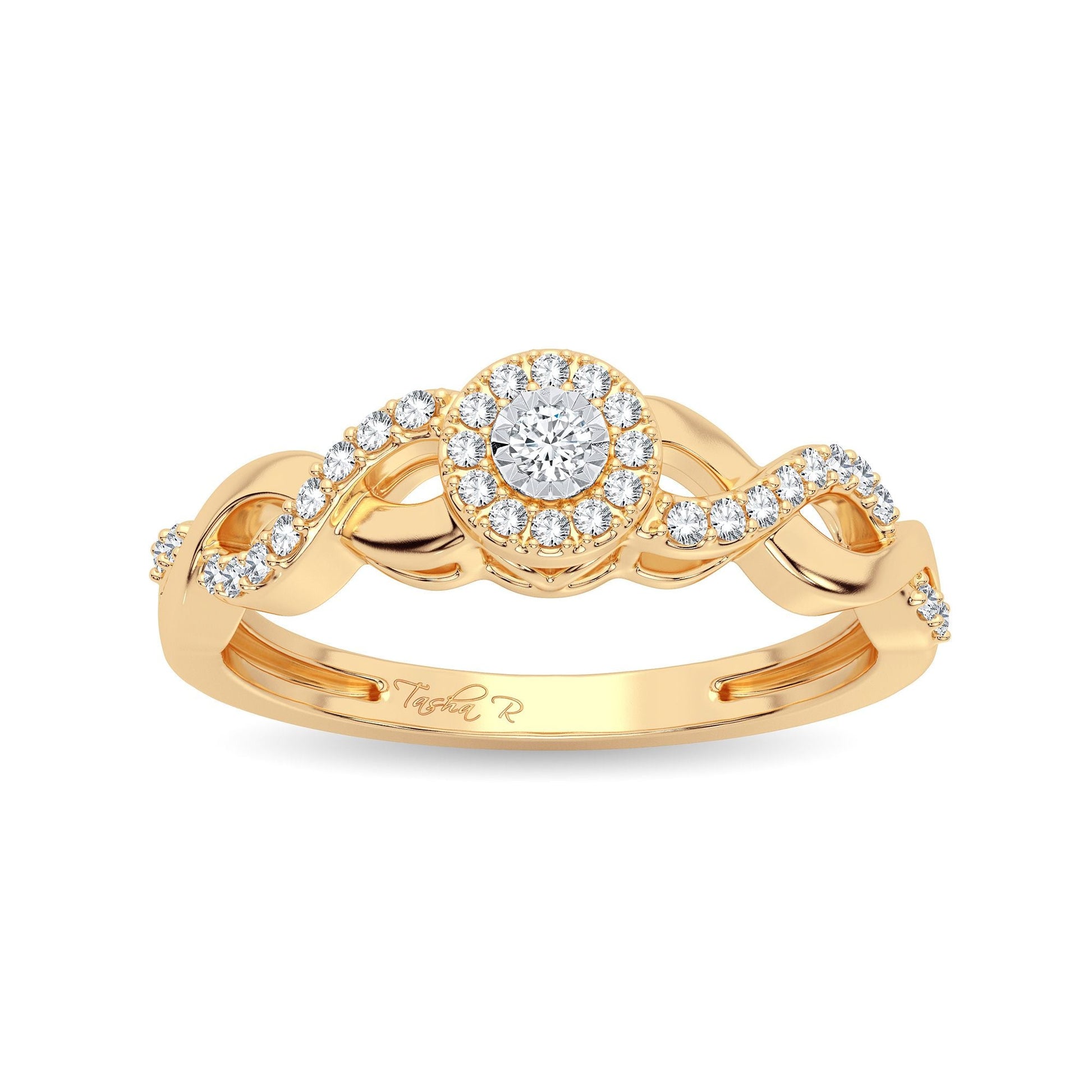 14K 0.30CT Diamond Promise Ring