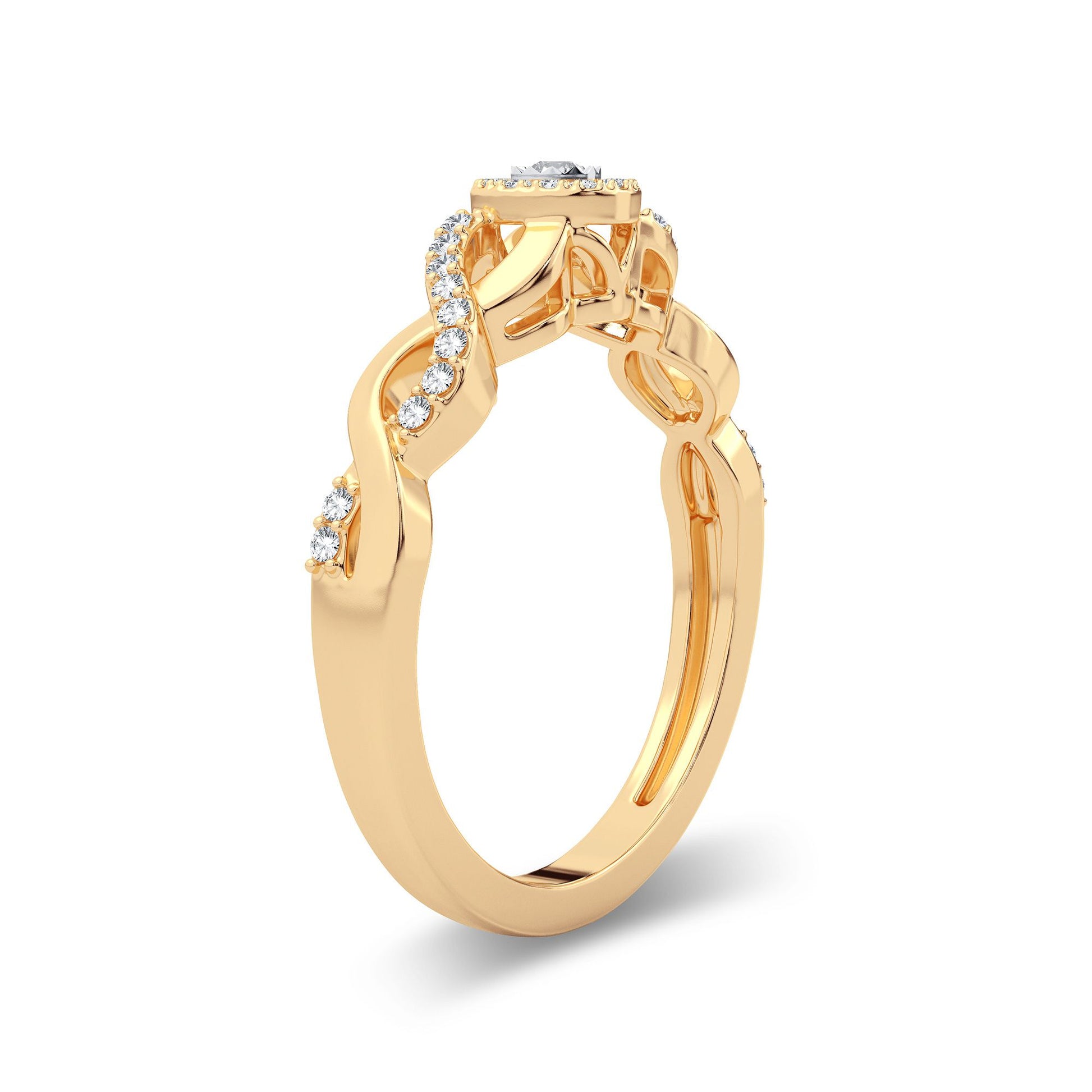 14K 0.30CT Diamond Promise Ring