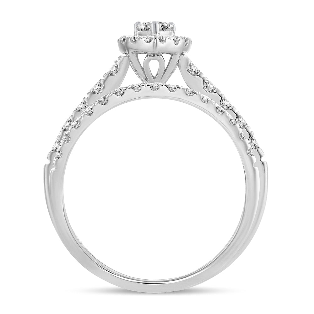 14K 1.00CT Diamond Bridal Ring