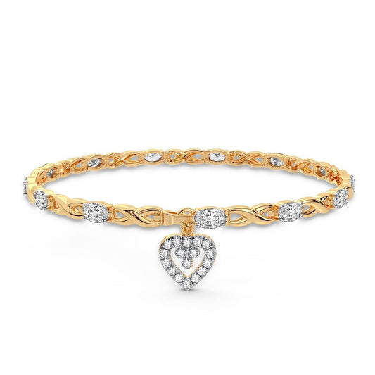 10K 0.10CT Diamond Bracelet