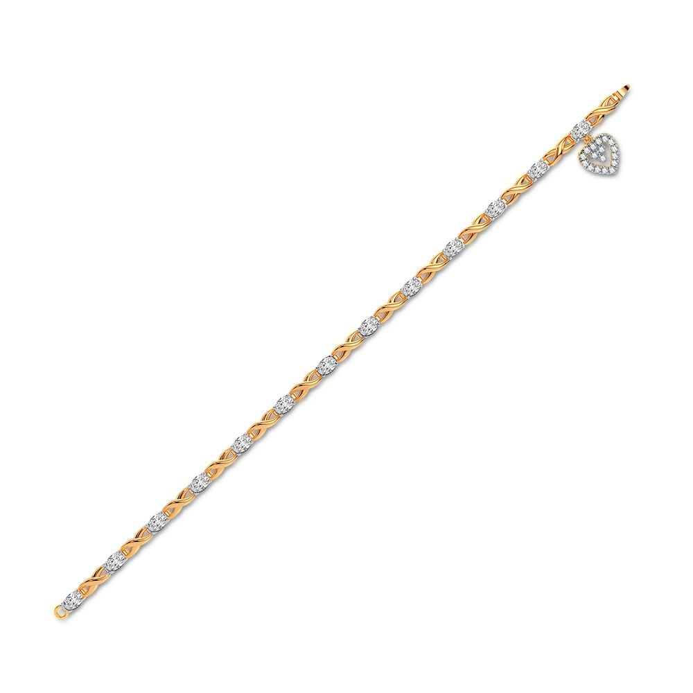 10K 0.10CT Diamond Bracelet