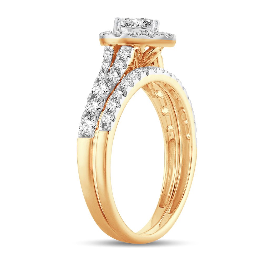 14K 1.00CT Diamond Bridal Ring