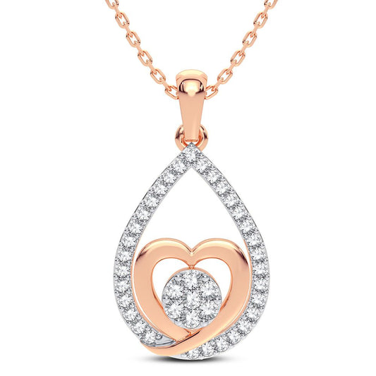 14K 0.25CT Diamond Pendant