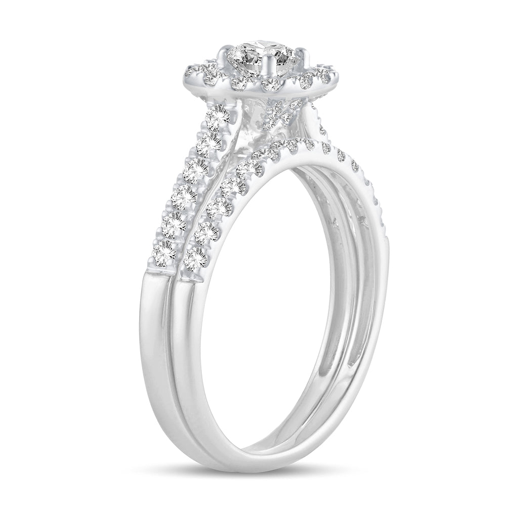 10K 1.00CT Diamond Bridal Ring