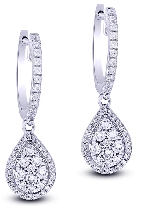 14K 0.97CT Diamond Earrings
