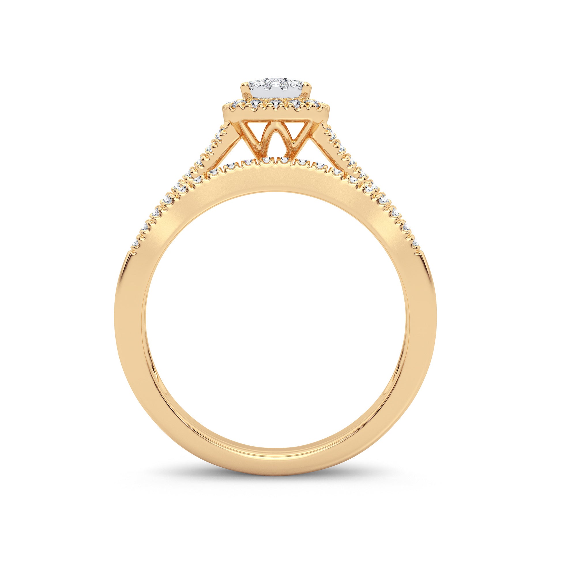 14K 0.38CT Diamond Bridal Ring