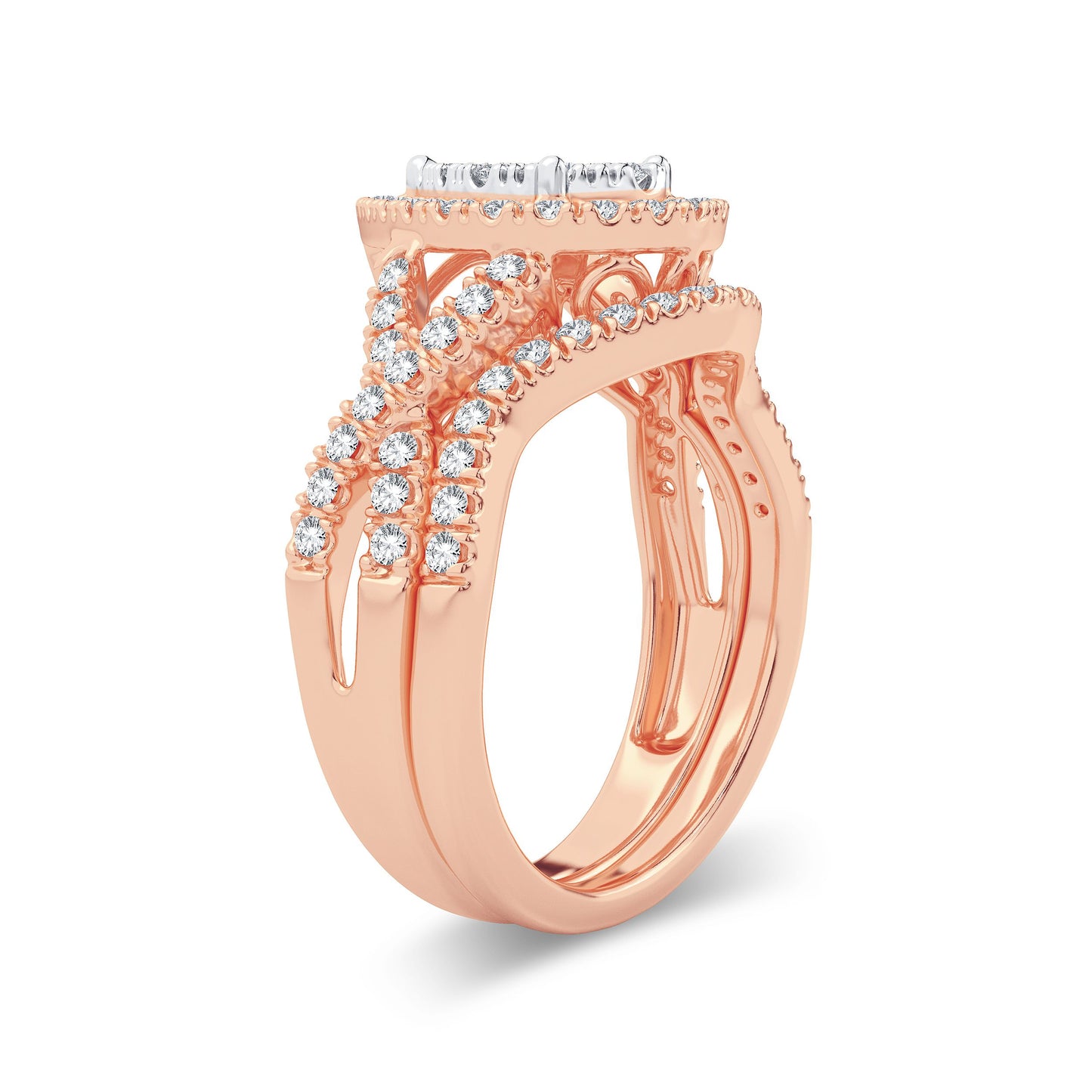 14K 1.00CT Diamond Bridal Ring