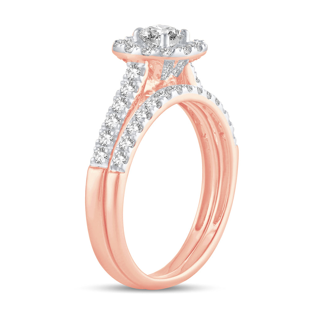10K 1.00CT Diamond Bridal Ring
