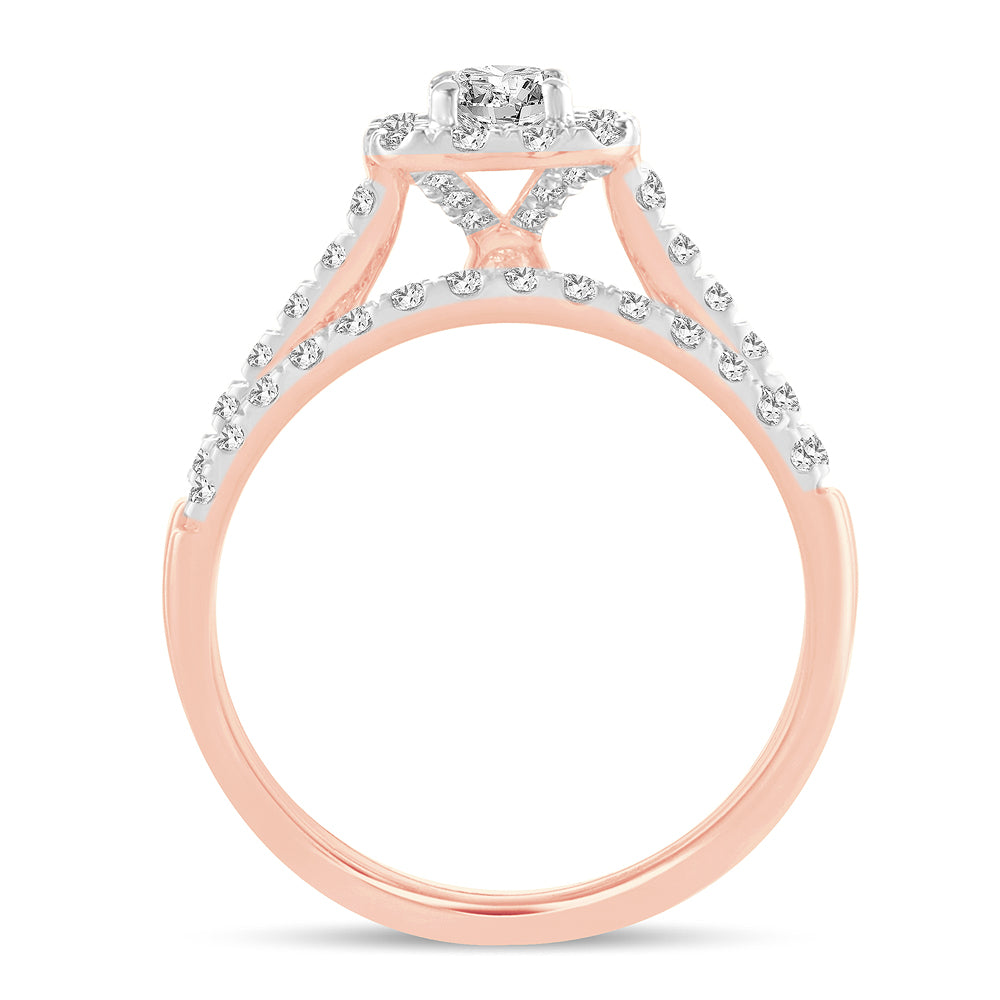 10K 1.00CT Diamond Bridal Ring