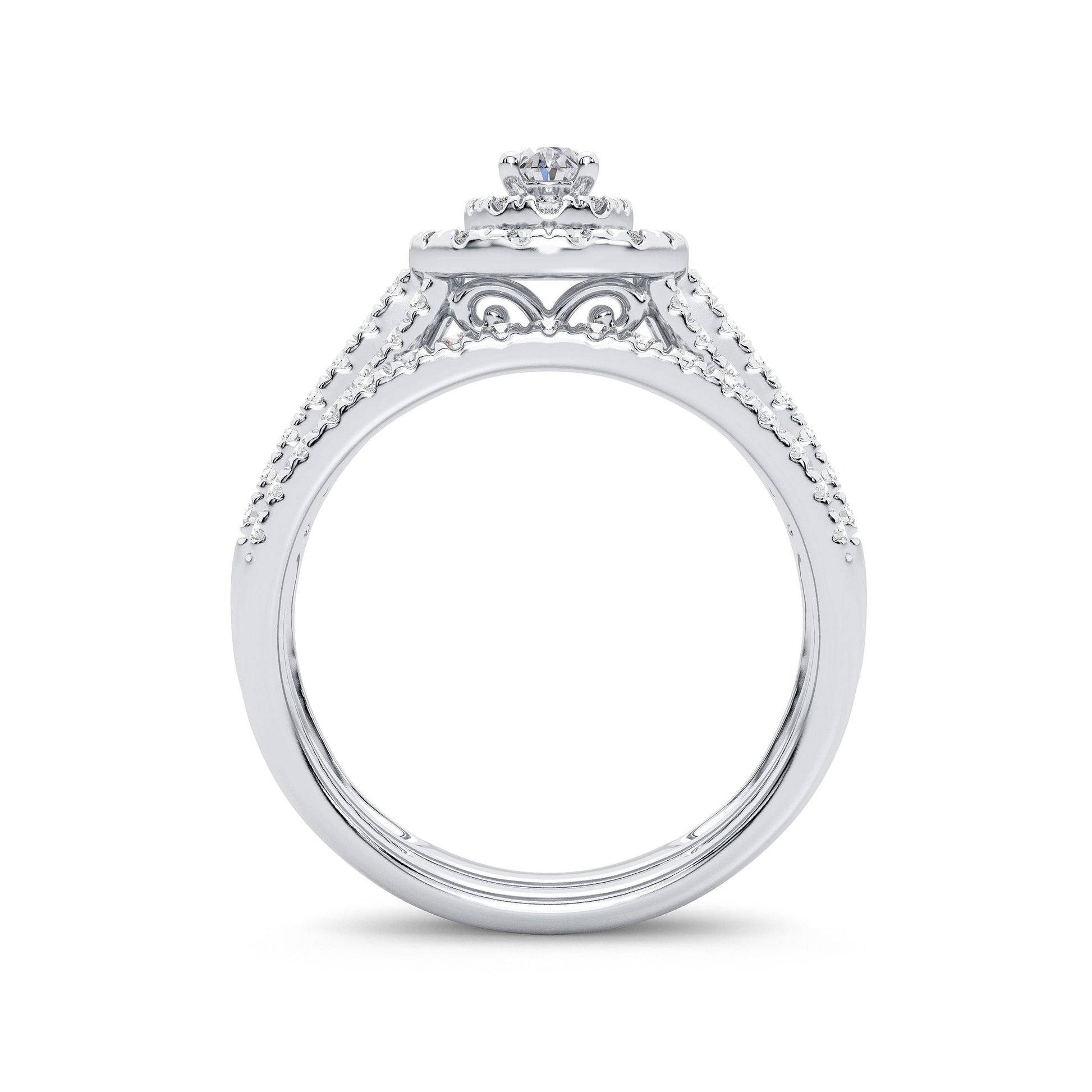 14K 1.00CT Diamond Bridal Ring