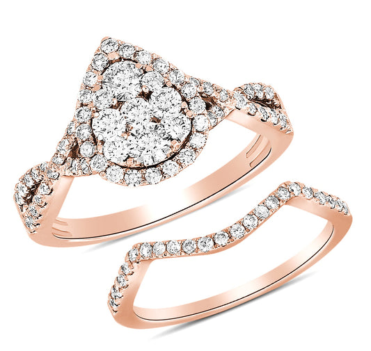 14K 1.00CT Diamond Bridal Ring