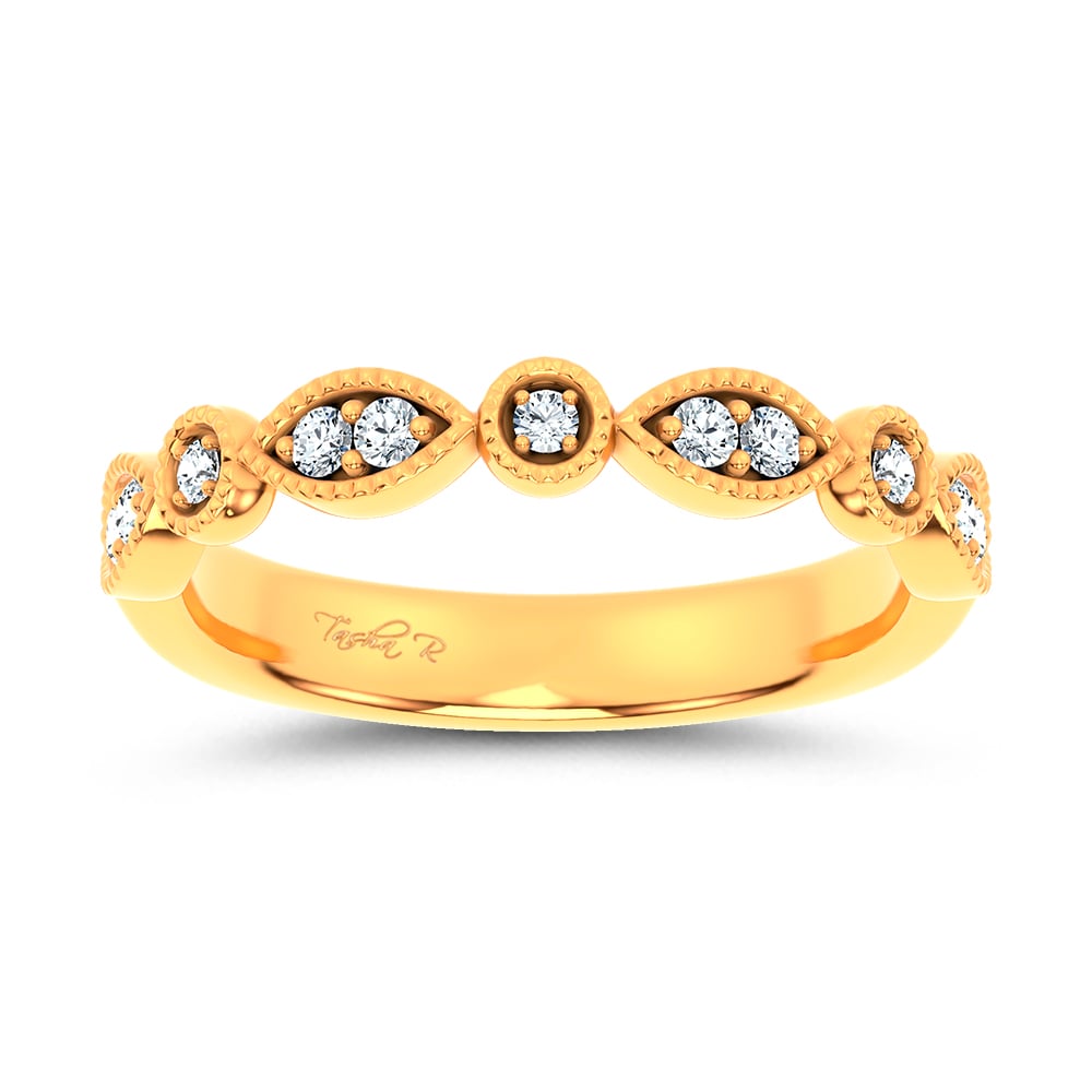 14K 0.17CT Diamond Band