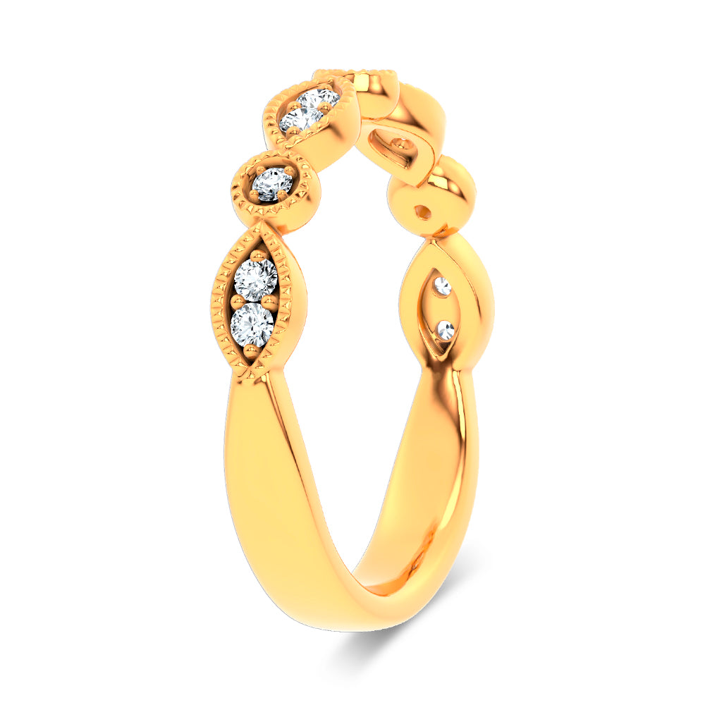 14K 0.17CT Diamond Band