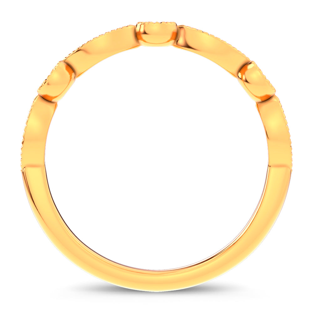 14K 0.17CT Diamond Band