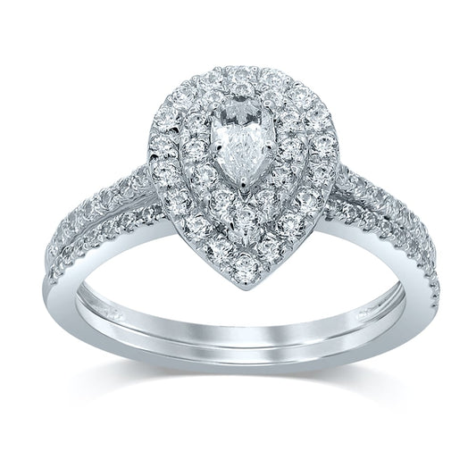 14K 1.00CT Diamond Bridal Ring