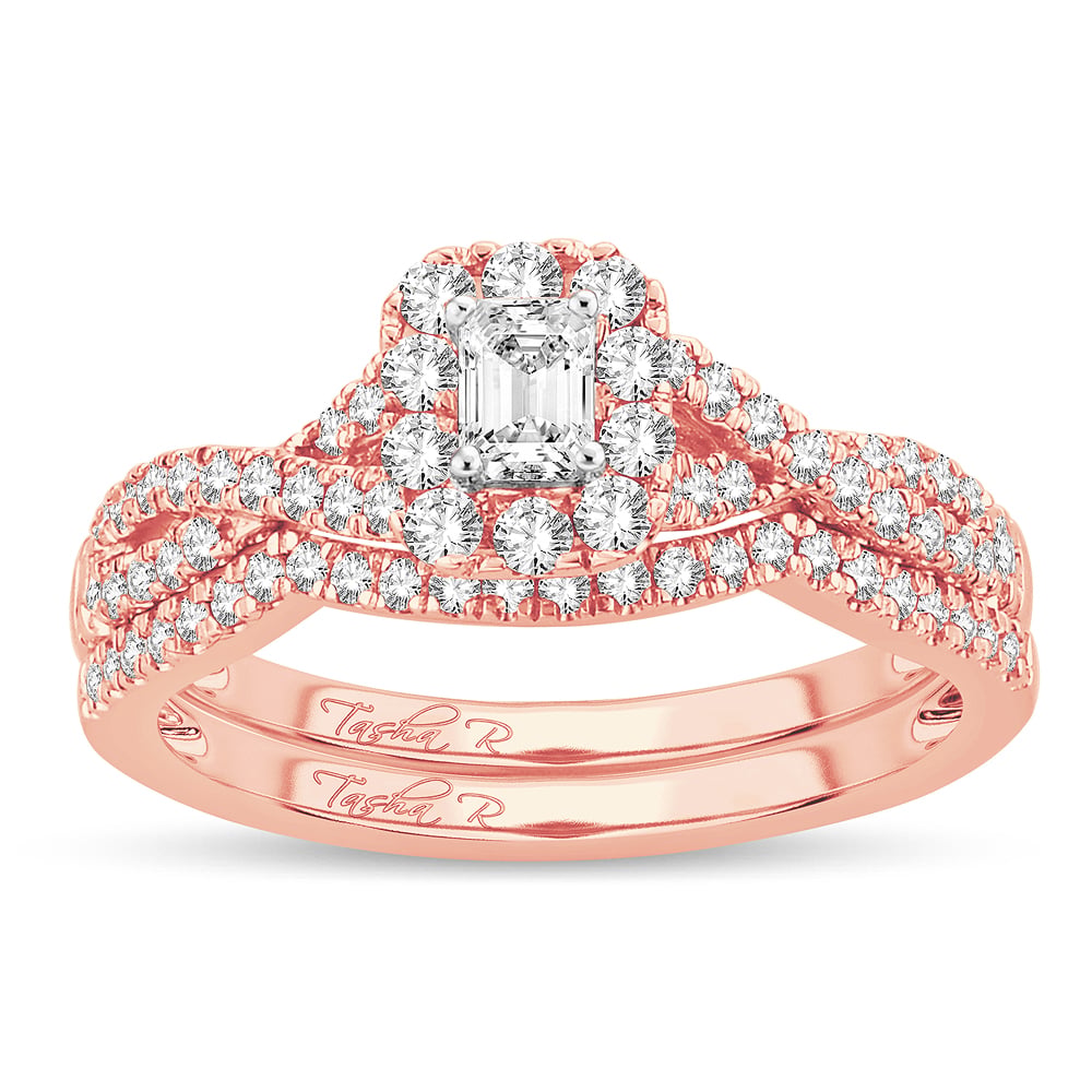 14K 0.77CT Diamond Bridal Ring