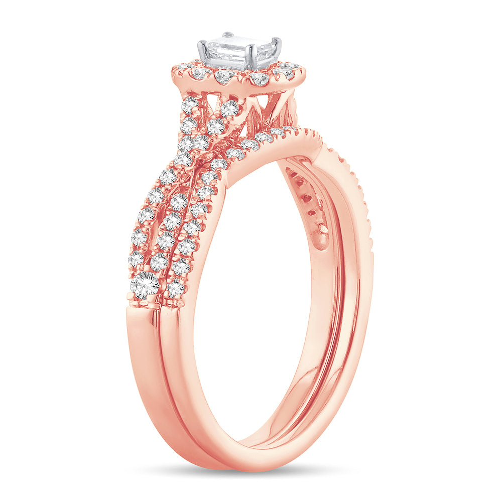 14K 0.77CT Diamond Bridal Ring