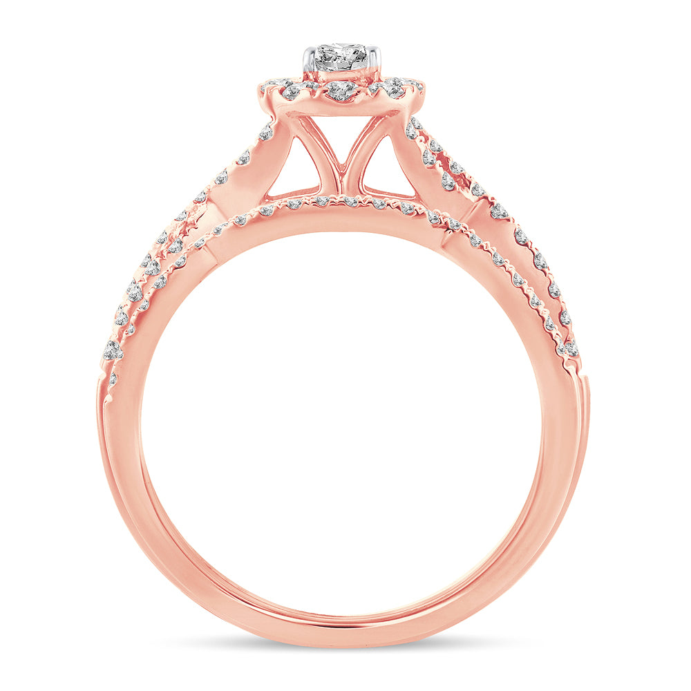 14K 0.75CT Diamond Bridal Ring