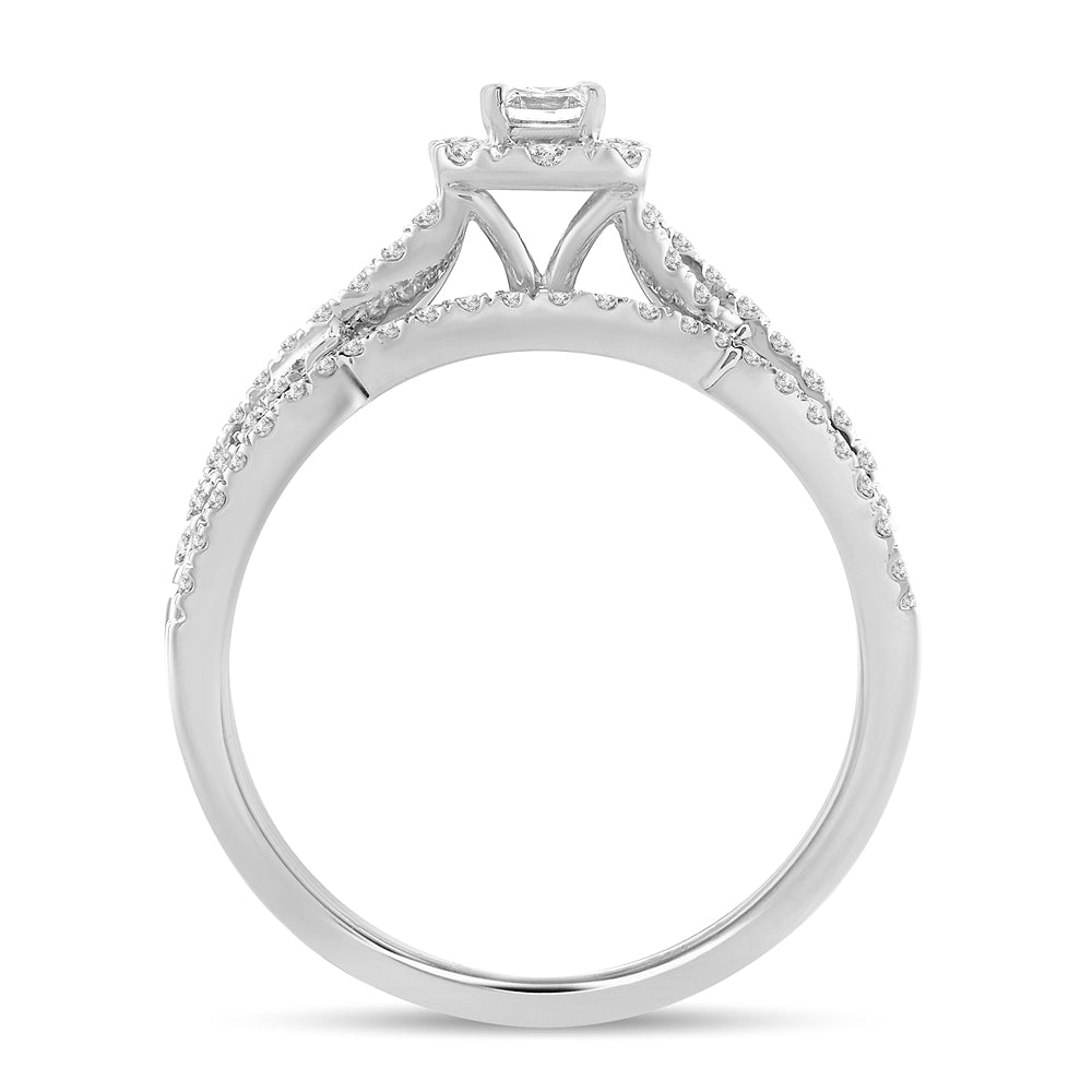 14K 0.75CT Diamond Bridal Ring