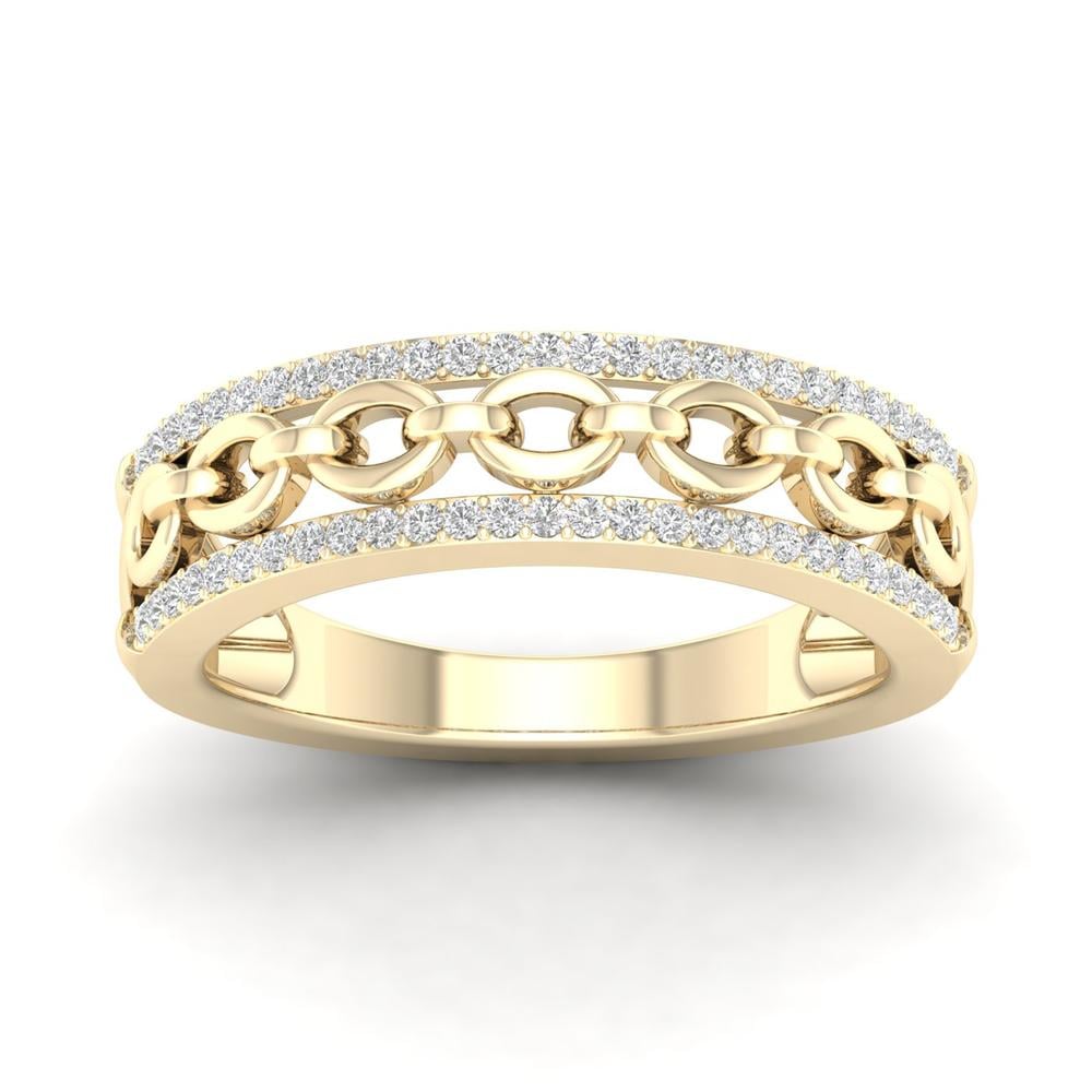 10K 0.15CT Diamond Band