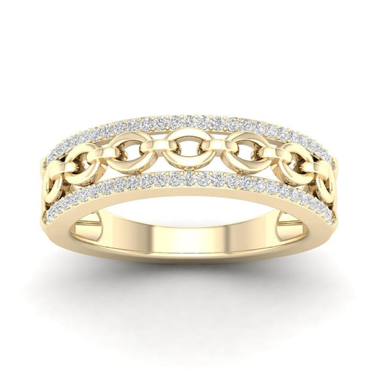 10K 0.15CT Diamond Band