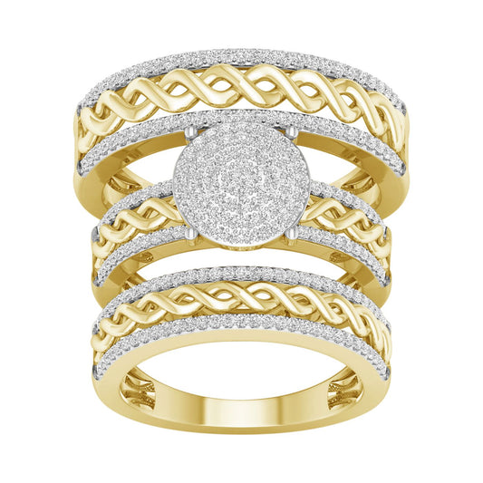 10K 0.60CT Diam Trio Set