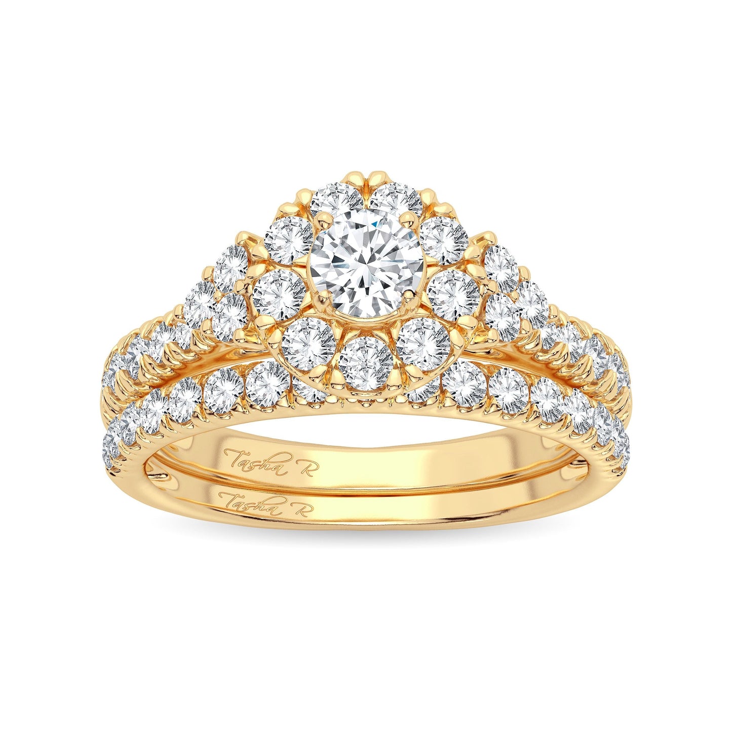 14K 1.00CT Diamond Bridal Ring