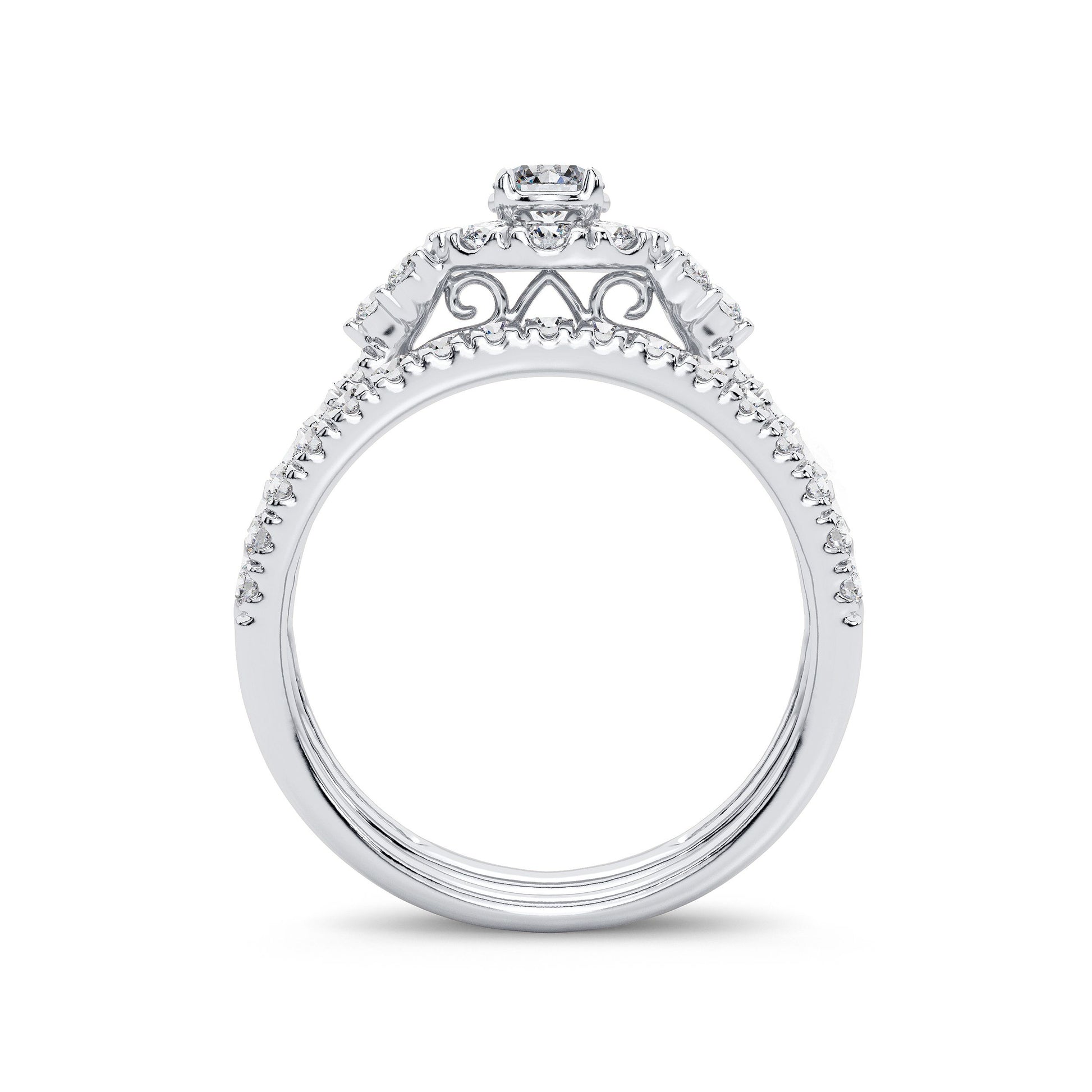 14K 1.00CT Diamond Bridal Ring